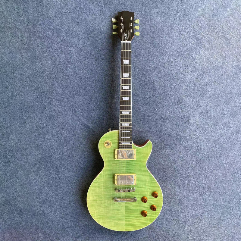 

Factory Outlet Guitar Rosewood Fingerboard High Quality Tiger Pattern Maple Veneer Electric Guitar