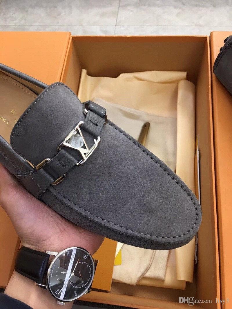 

AA Italian Brand Casual Shoes Genuine Leather Cow Suede Tassel Men Loafers Designer Brand Slip On Dress Shoe Oxfords Shoes For Man Red Sole A2, #21