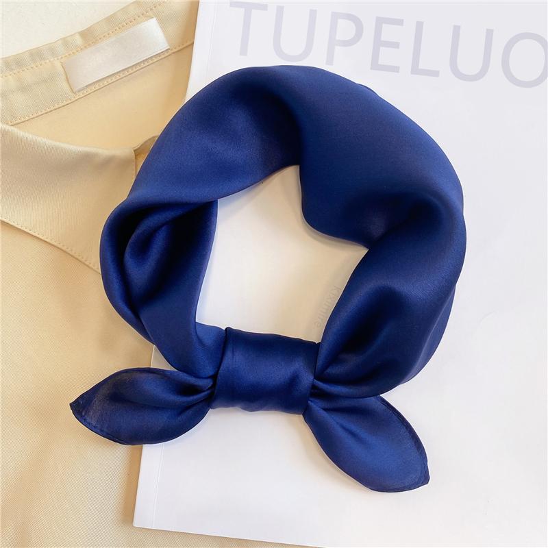 

Scarves Real Silk Scarf Women Shawls Bandana Small Square Hair Band Wraps Design Print Neck Female Tie FoulardScarves