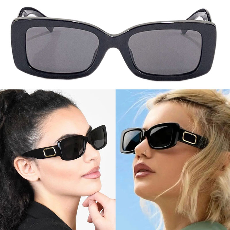 

Sunglasses for woman 4108 Small Square Full Frame Fashion Trend Ladies Luxury Sunglasses Classic Black Outdoor UV Protection Top Quality With Box