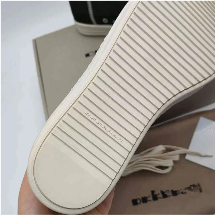 

Dress Shoes Rick canvas sneakers for men and women Owens shoelaces high soled boots casual shoes 5