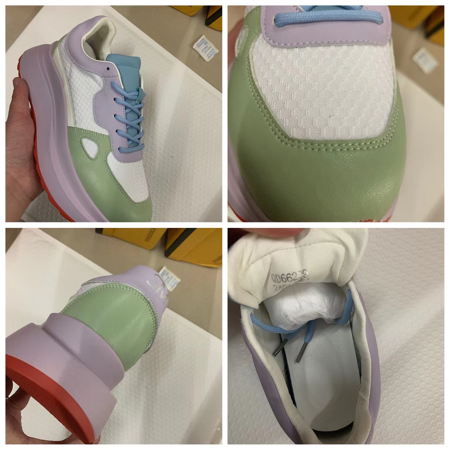 

Women Casual Shoes Genuine Leather 6.5cm Platform Wedge Women Fashion Sneakers Chunky Za Spring Autumn Female Shoes, Purple