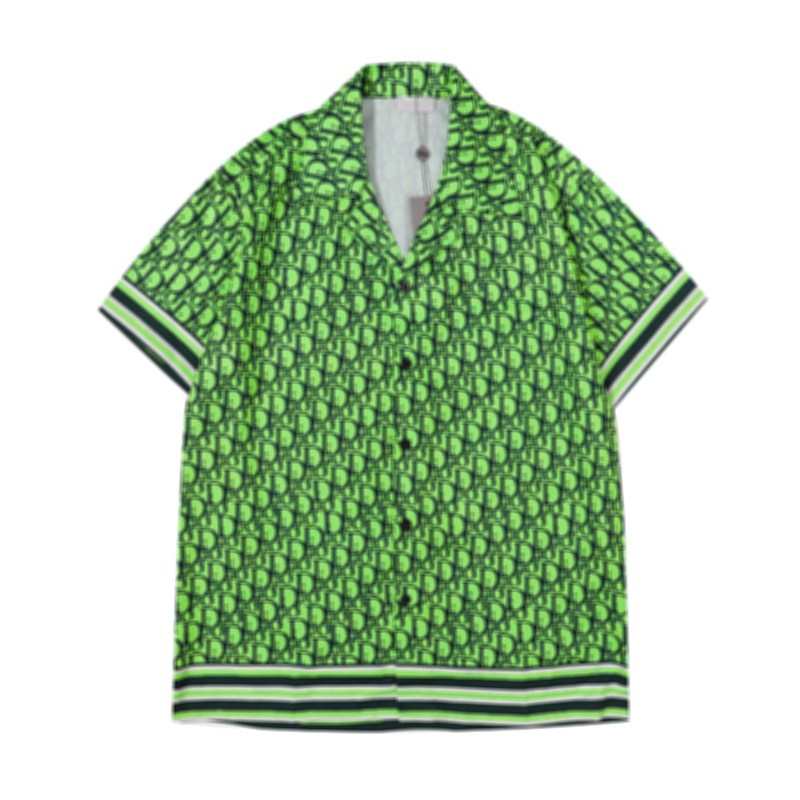 

Luxury Designer Shirts Mens Fashion Letter Print bowling Shirt Hawaii Floral Casual Shirts Men Slim Fit Short Sleeve Dress Shirts, Customize