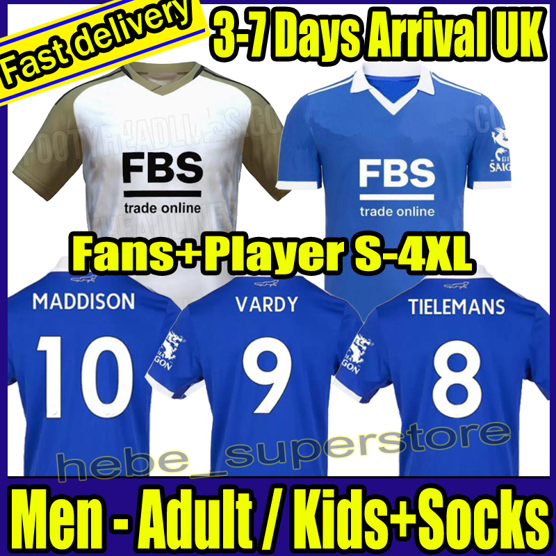 

4XL 22 23 soccer jerseys City VARDY Daka MADDISON LeiCEstErs TIELEMANS NDIDI AYOZE Barnes Schmeichel Lookman 2022 2023 men kids kit football shirt jersey, 22-23 kids