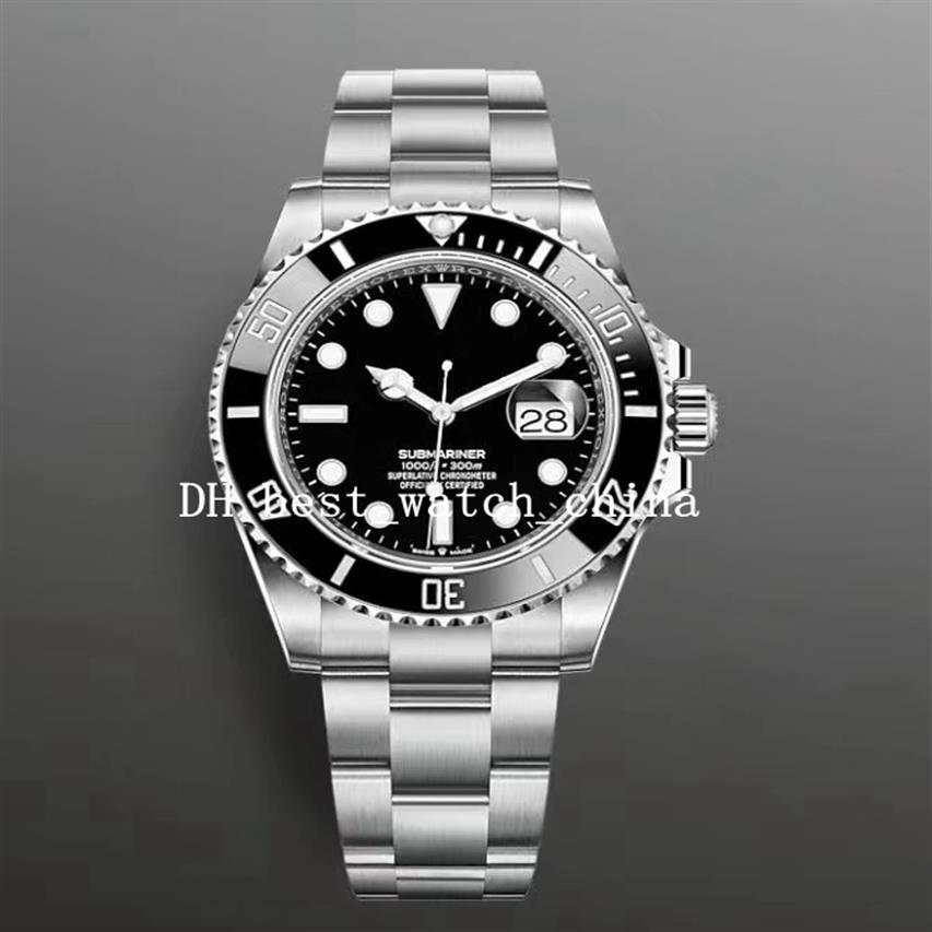 

2021 Men's Black Watch Classic Ceramic Frame Stainless Steel Watches 40mm 116610 Automatic Mechanical Gift267j