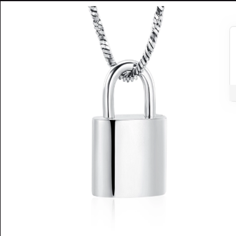 

Pendant Necklaces Urn Necklace Padlock Cremation For Ashes Punk Lock Holder Keepsake Jewelry Women And Men Fine GiftsPendant