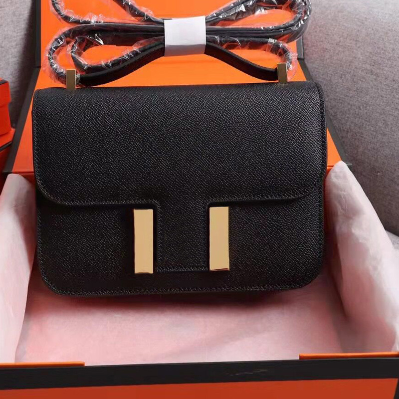 

High Quality Fashion designer shoulder bag luxury retro classic brand genuine leather crossbody bag for women handbags with lock flap cross body bags summer trend, Red