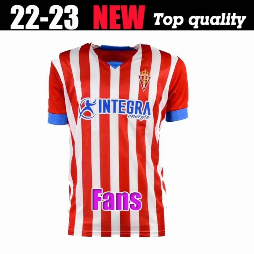 

2022 2023 SPORTING Gijon Soccer Jerseys 22 23 Djurdjevic DJUKA Manu Garcia Aitor G. JS BABIN Aitor G. D.Perez camiseta de futbol hombre football shirts, 22 23 home