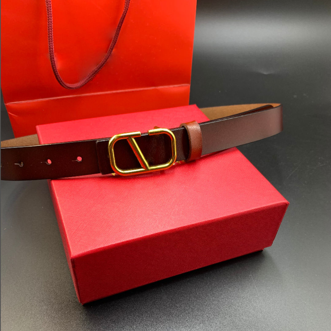 

2022Luxury Designer Belts Leather for women's Fashion high quality gold smooth buckle women belt with box 9 colors very good, Customize