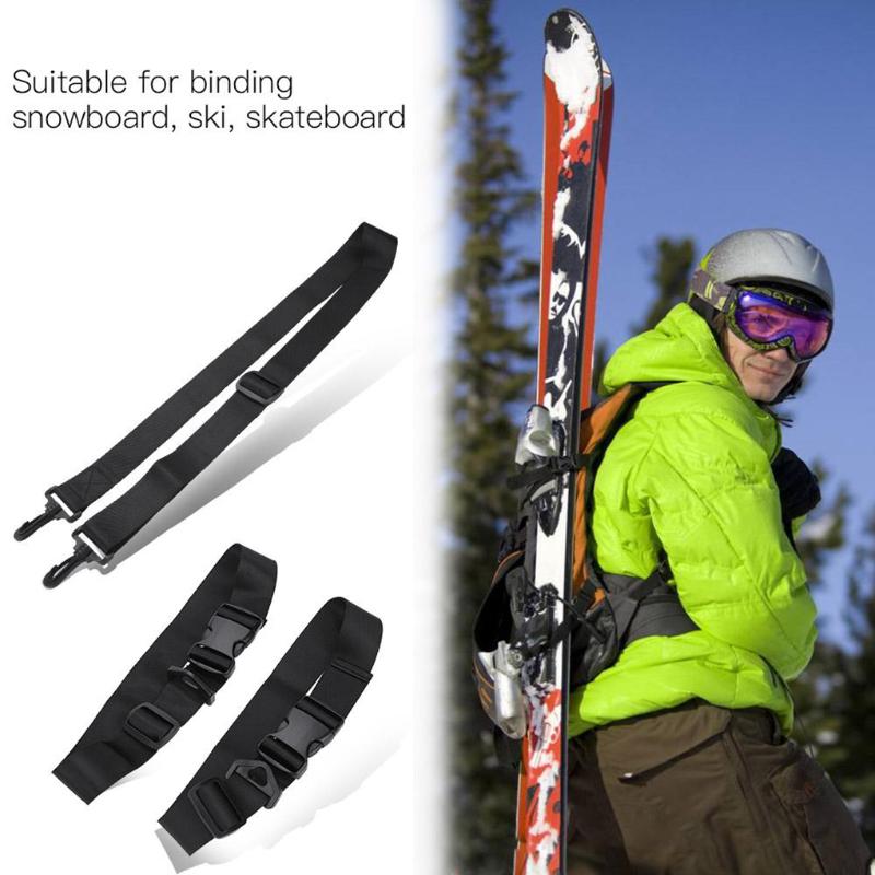 

Outdoor Bags Adjustable Snowboard Carrying Strap Black High Quality Nylon Carrier Shoulder Belt Accessory, Light yellow