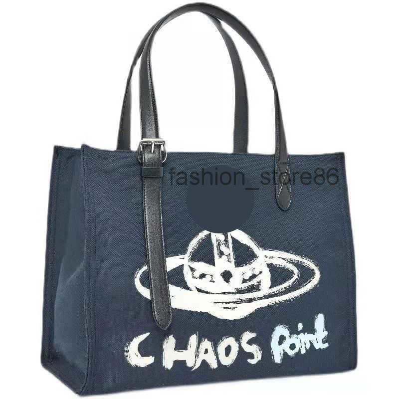 

Designer fashion Canvas bag 2022 new fashion large capacity Saturn handbag Western Queen Mother graffiti large One Shoulder Tote Bag female