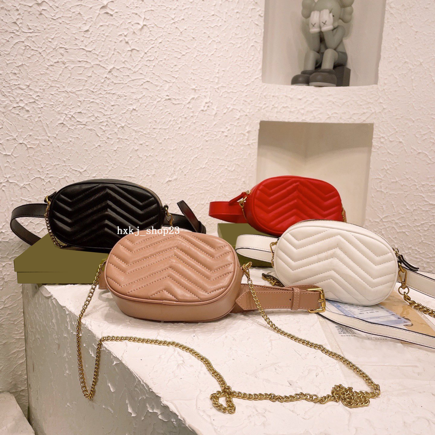 

Fanny Pack Designers Luxurys woman Waist Bags Messenger Bag solid color temperament Bumbags versatile leisure Women crossbody bags purse very good, As pics