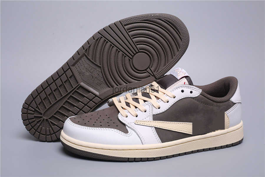 

Shoes Travis Scotts 1S Low OG TS SP 1 Mens Basketball White Brown Beige Khaki University Outdoor Sneakers