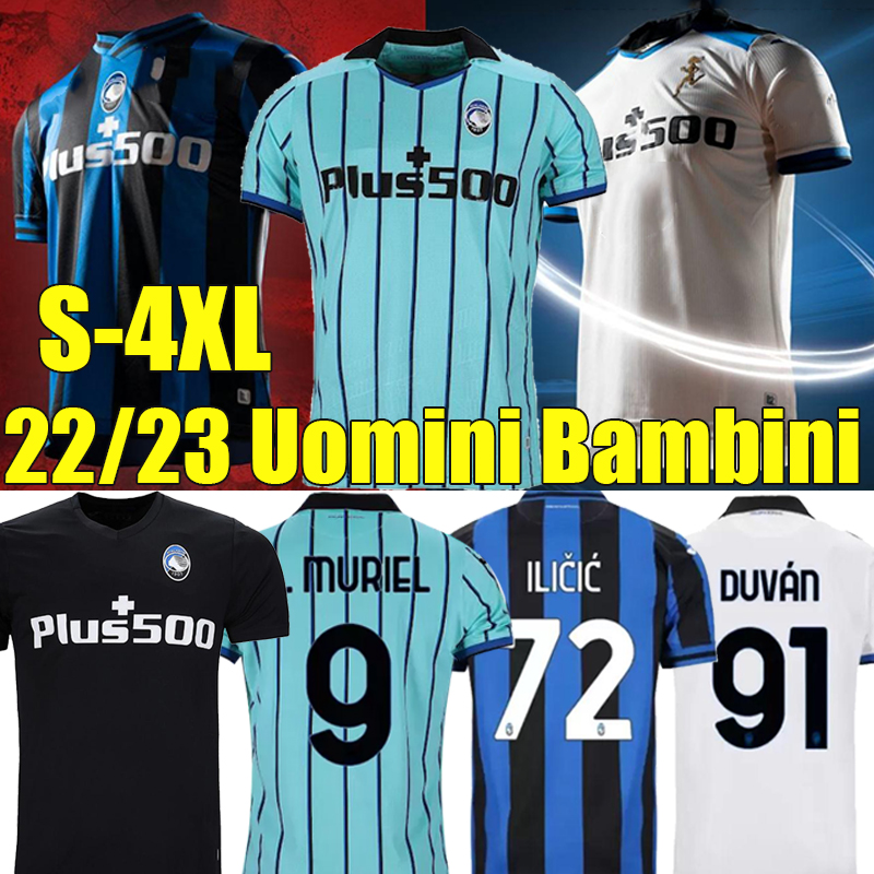 

XXXL 4XL 22/23 Atalanta B.C. soccer jerseys Christmas DUVAN ILICIC L.MURIEL GOSENS 2022 2023 ATA BC MIRANCIHUK MALINOVSKYI football shirt maglia GK Men Kids Kit uniform, 22-23 away