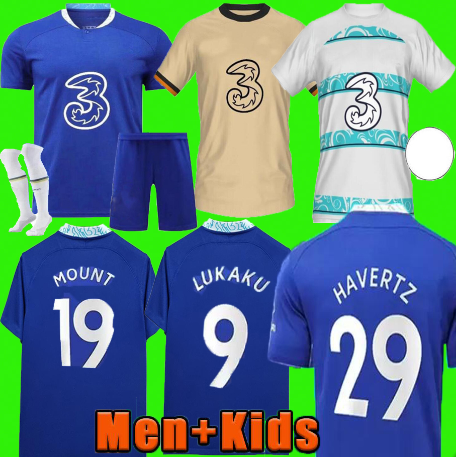 

player fans 2022 2023 Champions CFC Soccer Jerseys MOUNT 2022 LUKAKU football shirt WERNER KANTE PULISIC HAVERTZ ODOI ZIYECH JAMES jersey Men Kids kit socks, 2223