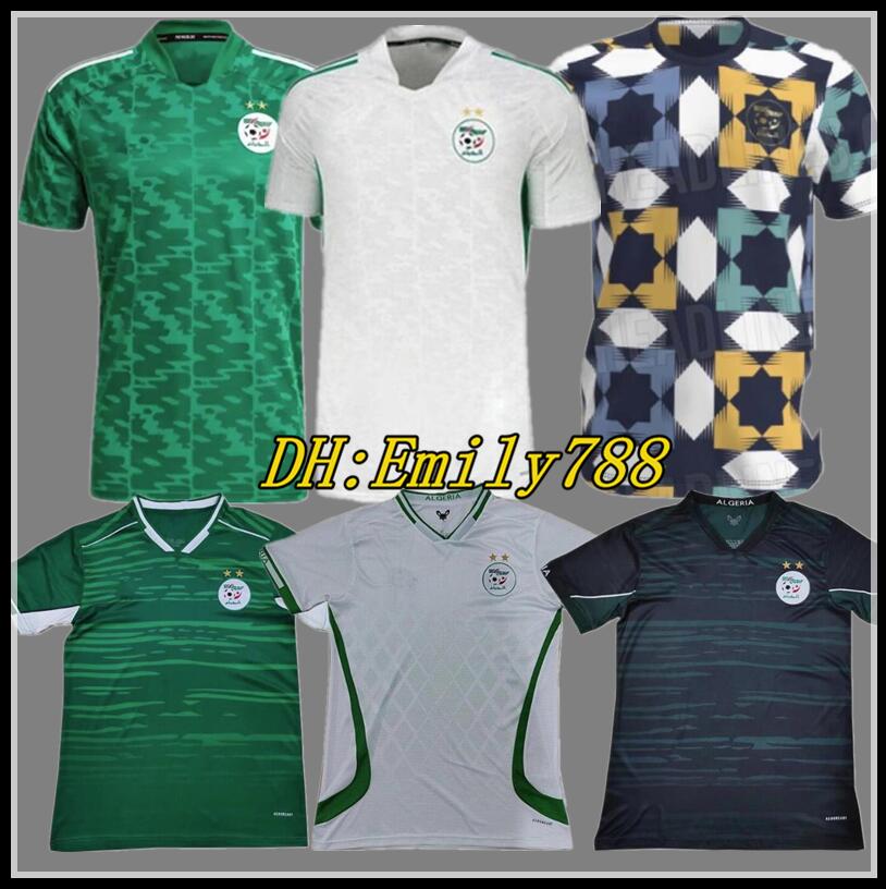 

2022 2023 Algerie Fans Player Version Soccer Jerseys Special 2021 Africa Cup football shirt MAHREZ BRAHIMI BENNACER FEGHOULI BOUNEDJAH ATAL Algeria Training shirt, Fans home