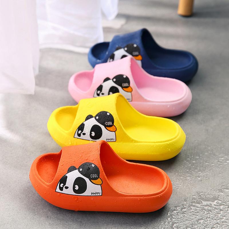 

Slipper Children Slippers Boys And Girls Home Pillow Slides Non-Slip Bathroom Indoor 2022 Kids For Summer, Dark blue