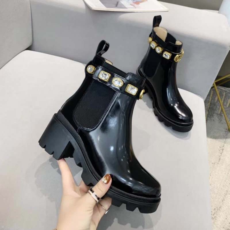 Top Ladies boots Spikes Designer Shoes Luxury Brand ShoeDesigner Boots High Heels And Genuine Leather Outdoors fashion Womens boot