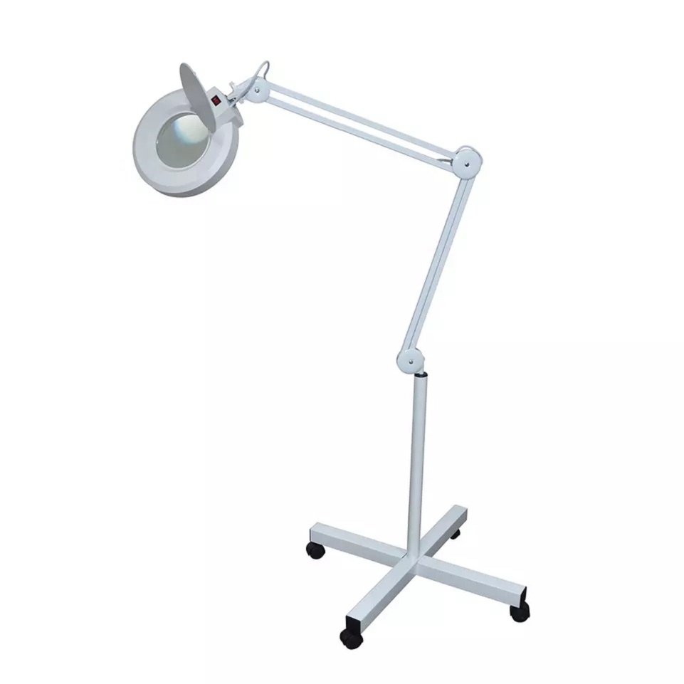 

Portable Beauty Items Professional Floor Stand Cosmetic Beauty Facial LED Magnifying Lamp with Magnifier