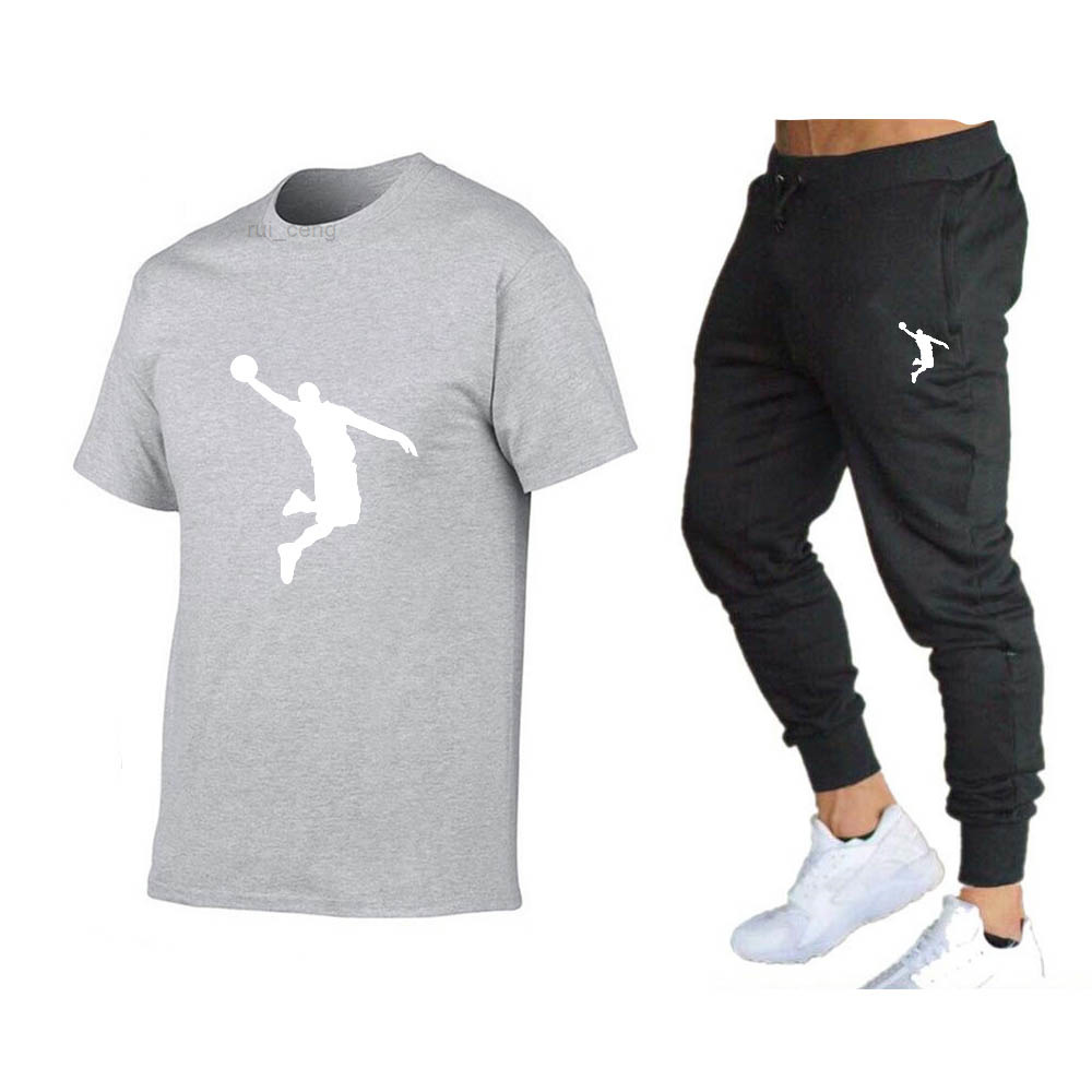 

men's casual 2022 summer designer Tracksuits clothes sportswear two-piece T-shirt brand Basketball running Sportwear Fitness Sweatshirt, Pink