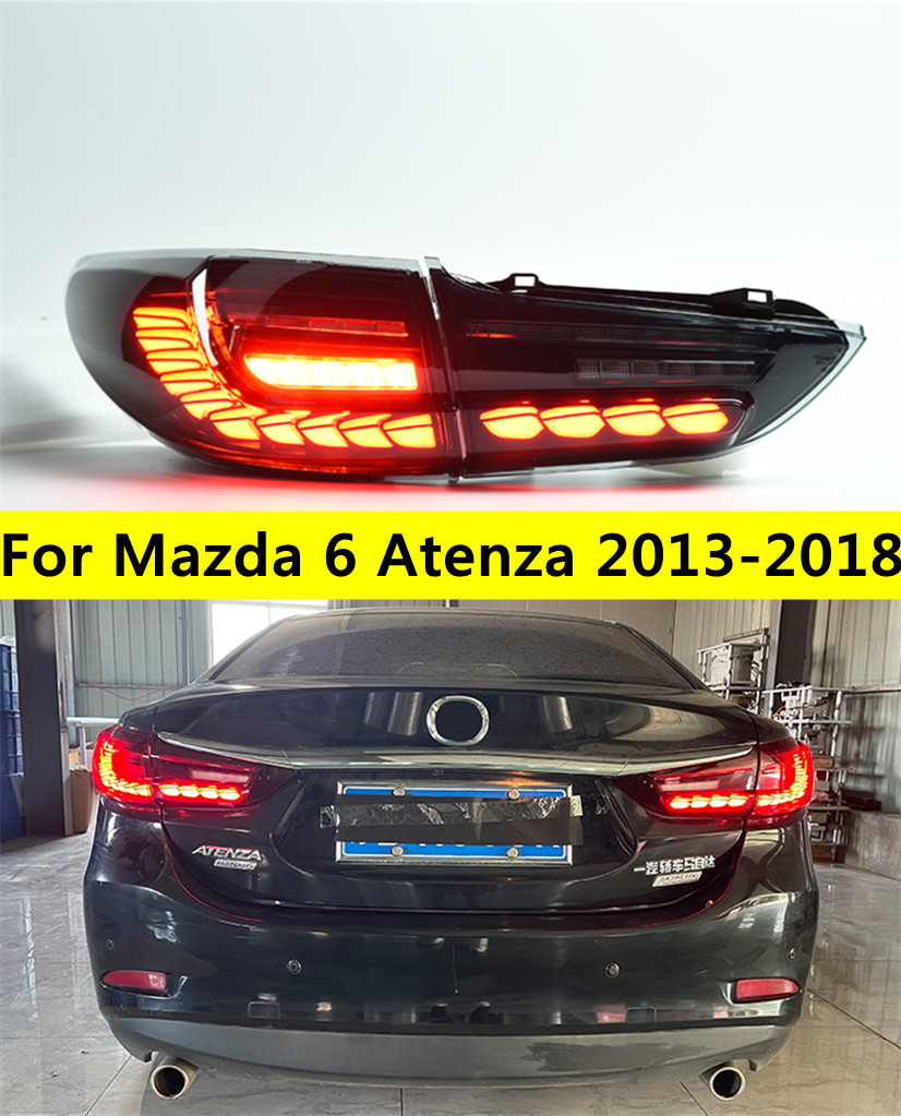 

Tail lights for Atenza LED Tail Light 2013-18 Mazda 6 Rear Brake Turn Signal Stop Reverse Warning Dynamic Lamp