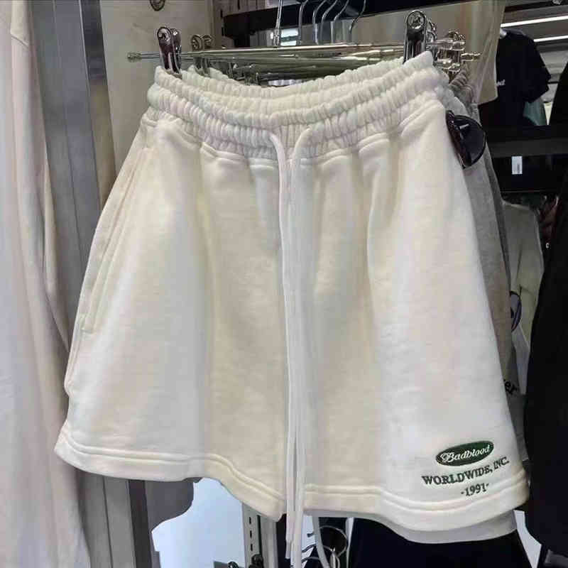 

Summer Gym Running Shorts For Men Embroidered Casual Medium Length Brand Shorts Y220328, Black