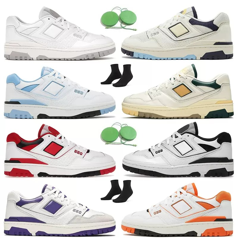 

NB550 550 Fashion Women Mens Casual Shoes BB550 White Grey Aime Leon Dore Rich Paul Auralee Ecru Black Red Platform Designer Sneakers B550 Sports Trainers With Socks, #20