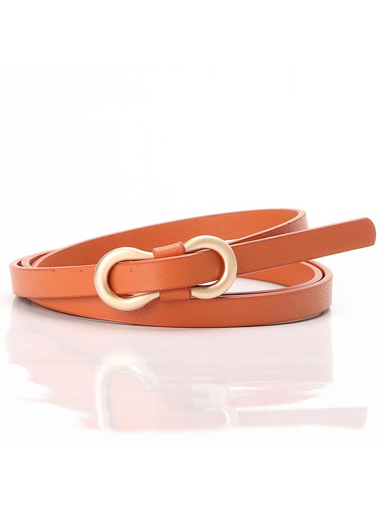 

Belts Women Waist Ladies Decorative For Dress Shirts 2022 Casual PU Leather Alloy Buckle Waistband Thin Belt, White