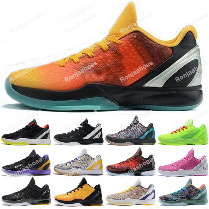 

2022 Mambacita 6 Protro Grinch Mens Running Shoes Designer All-star Mamba Green Apple Volt Crimson Black Mans Outdoor Sports Sneakers Size 36-46, As photo 2