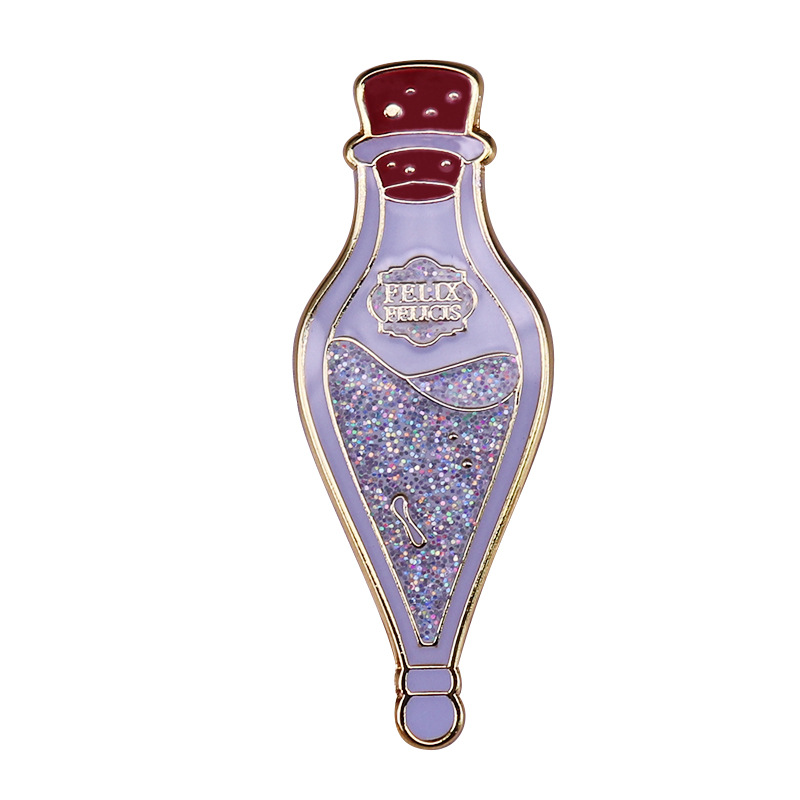 

Felix bottle Brooch magic Badge, As picture