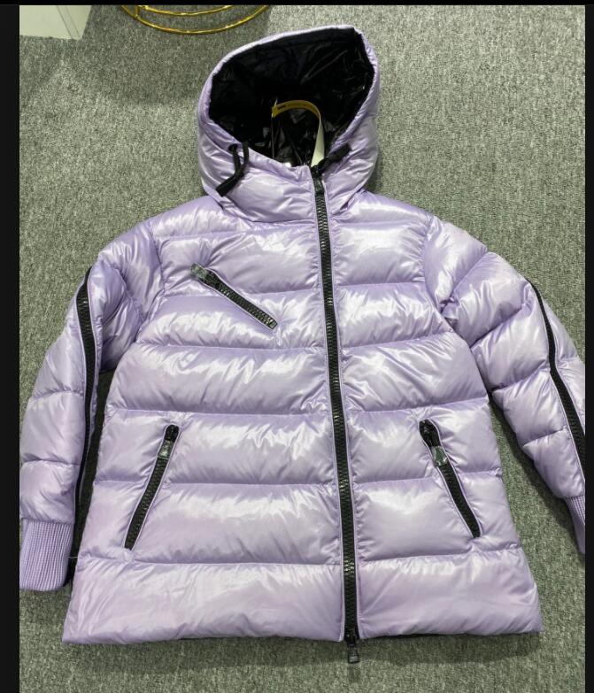 

Women down Jackets Parkas Simple Down Coat Fashion designer Windbreaker outdoor Sleeve Diagonal Zipper Purple Warm Jacket Casual Top Female men, Extra shipping postage/no ship