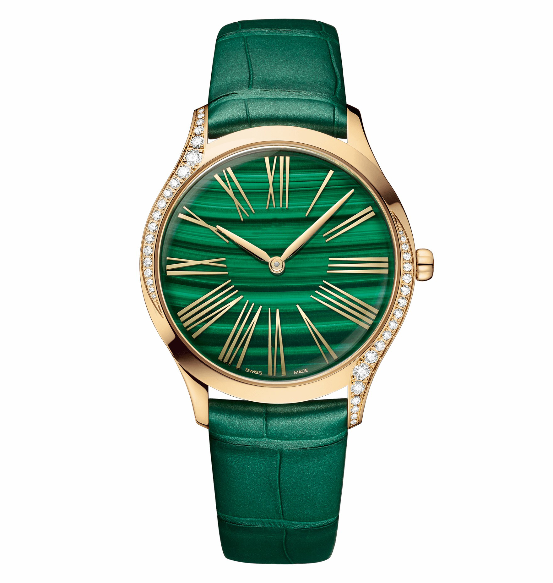 

Women's watch OMG malachite 36mm Roman Numerals quartz movement Fashionable and noble watch, Color 7
