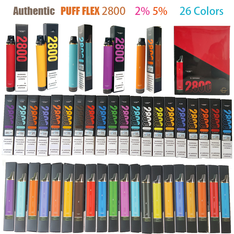 

Puff 2800 PUFF Flex sigarette Vape Disposable E cigarette Device 850mAh Battery 8ml Prefilled Cartridge Vapes Pen VS Bang XXL puffBars Puffbar Plus