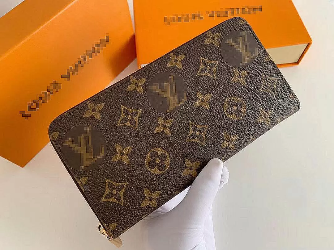 

Women Classic Style Single Zipper Wallet Handbag Gaston Design Bag Size 19 10 cm Leather Luxury NO.60017 GGs LVs YSLs louiseity viutonity VUTTONS