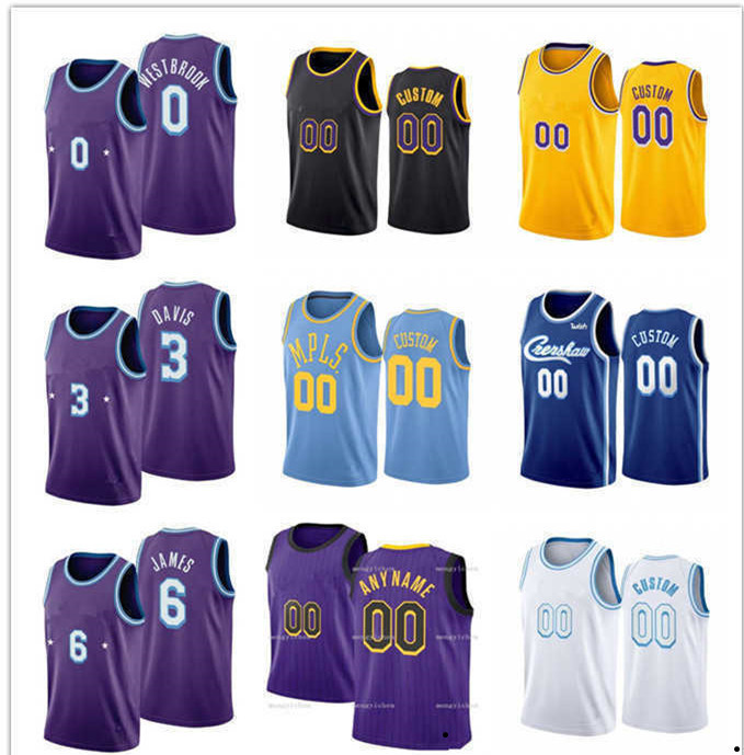 

75th Custom Basketball Jerseys Los Angeles''Lakers''MEN Austin 15 Reaves LeBron 23 James, Color