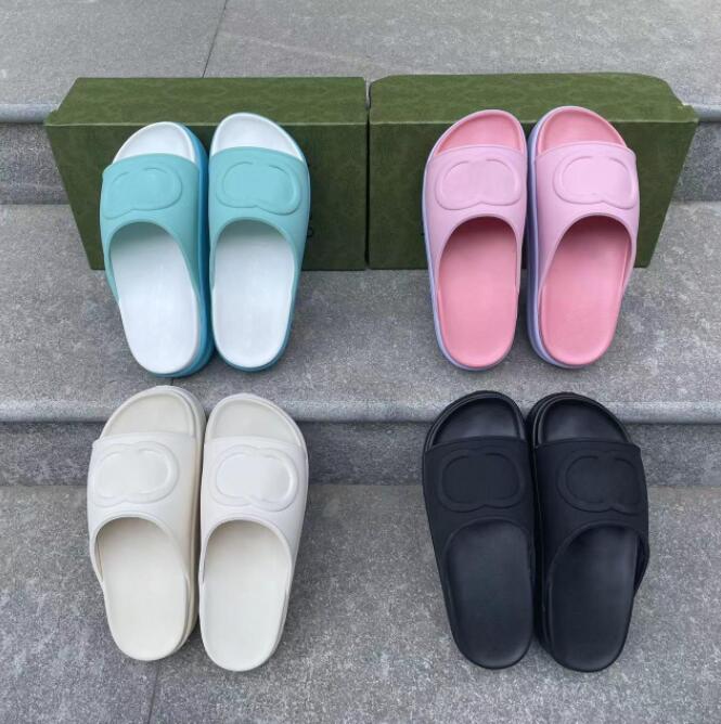 

2022 Designer Slippers Thick bottom Sandals Letter Embroidery Slides lady Platform Wedges Sandal Beach High heel, Dont pay it