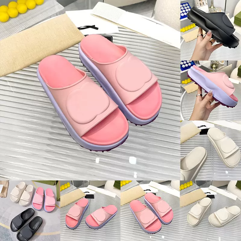 

Thick Bottom Designer Sandals Fashion Soft sandale Foam Rubber Wedges Womens Ladies Summer Luxury Slides miami Cute Platform Slippers Size 35-41 Mules Loafers