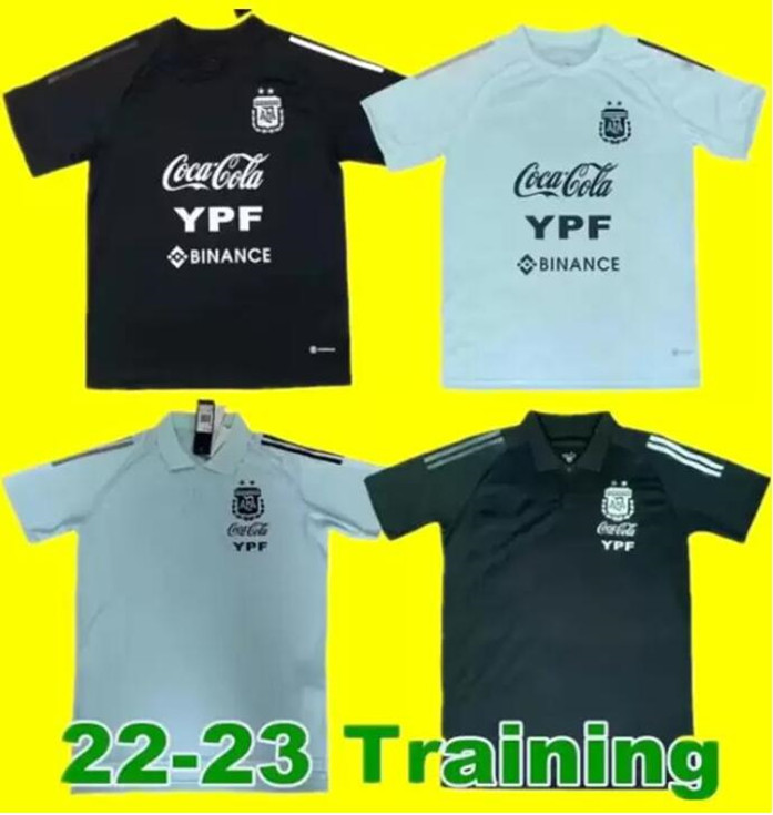 

Argentina training wear poLo shirt black blue 2022 2023 men soccer jersey 22 23 Maillots de foot Maradona MESSIs special badge football shirt uniform short sleeve