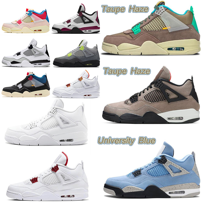 

Cactus University Blue Jumpman 4 4s mens Basketball Shoes white guava ice oreo sail noir metallic purple black cat bred shimmer cactus jack men women sneakers US 5.5-13, Please leave a message