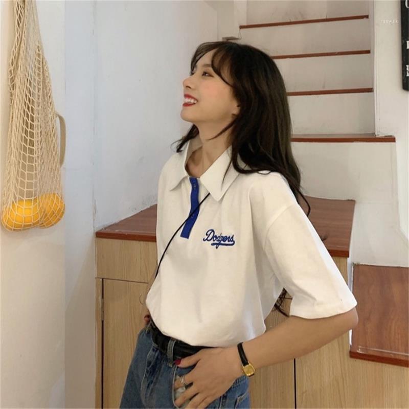 

Casual Loose Ins Letter T-shirt Women's Tshirts Tops Japanese Kawaii Ladies Ulzzang Female Korean Harajuku Clothes For Women, Gray