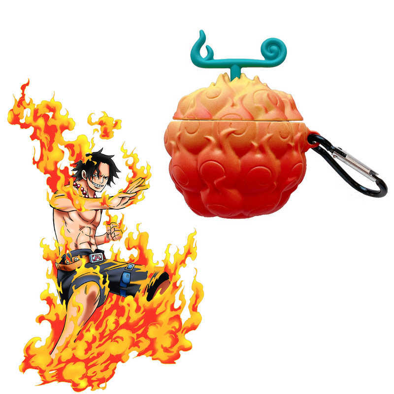 

Anime Onepiece Ace Sabo Mera-mera Devil Fruit Apple AirPods 1 2 3 Pro Case Cover Airpod Case Air Pods Case