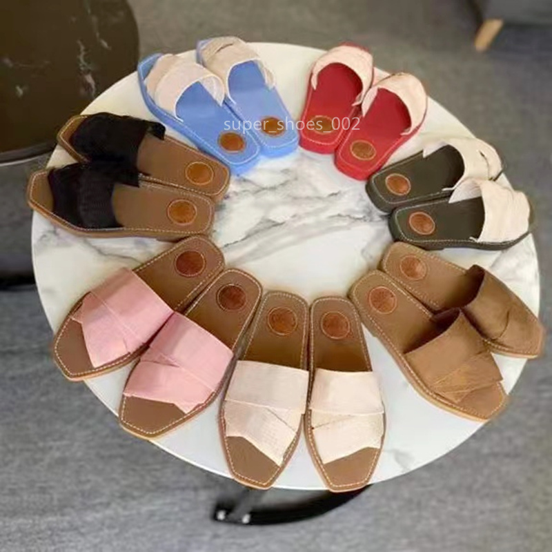 

2022 New Cross Woven Roman Slippers Sandals Shoes Pearl Snake Print Slide Summer Wide Flat Lady Canvas Sandals luxurys designers Slipper, Box
