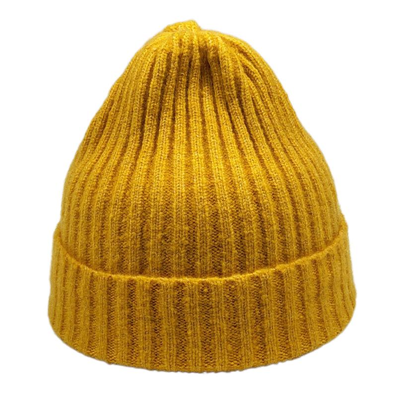 

Berets Mixed Color Winter Cap Knit Hat For Men Women Striped Shape Beanies Dark Green Black Blue YellowBerets