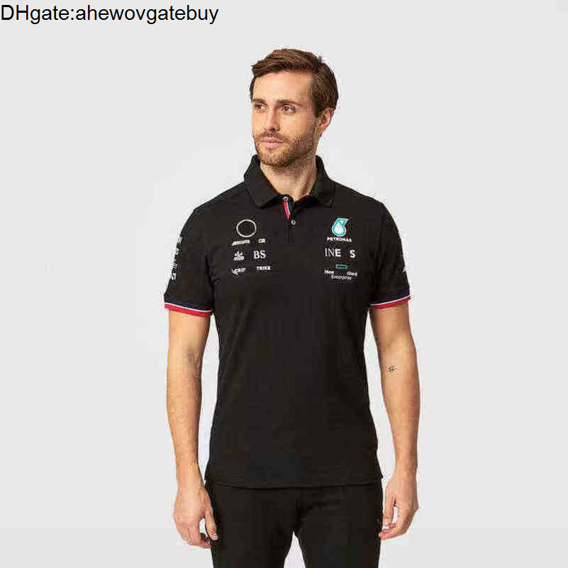 Luxury Designer Petronas Men's t Shirts Mercedes Amg Top F1 Formula One Racing Polos Women Casual Short Sleeve T-shirts Benz Polo Lewis DHFR