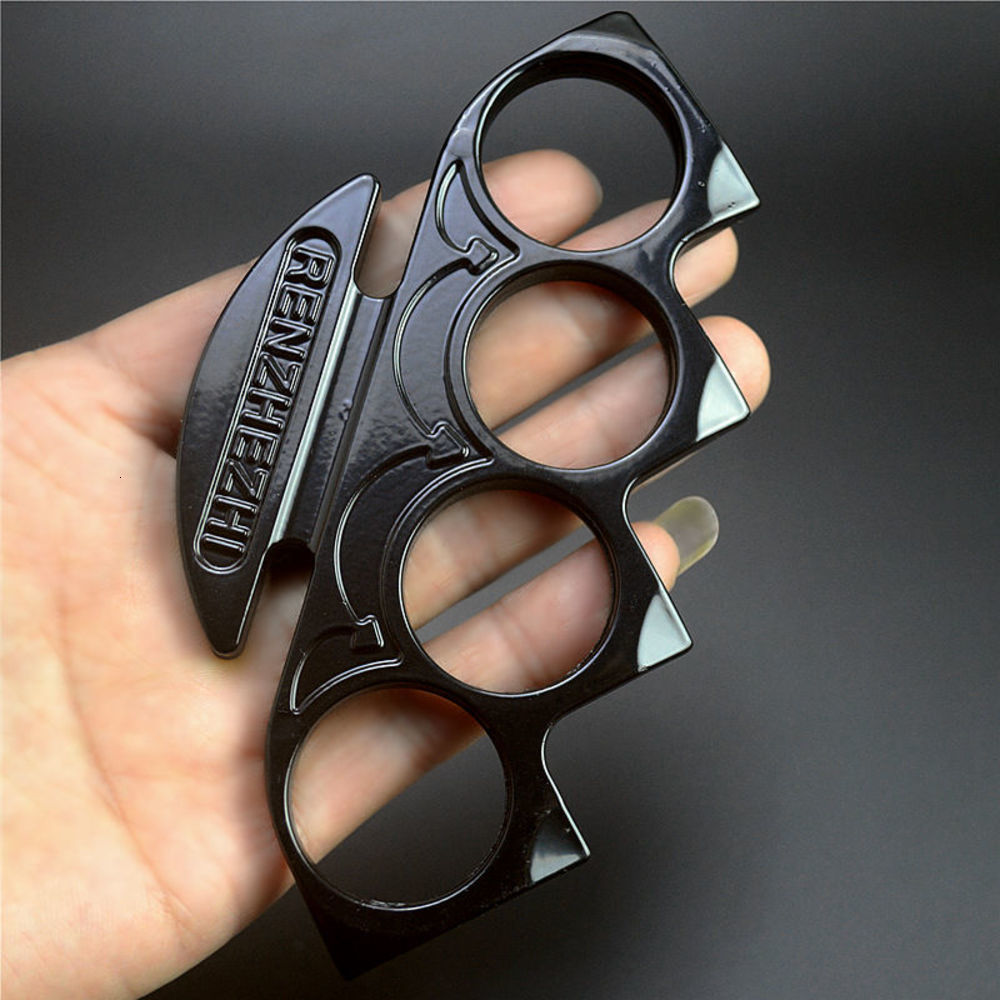 

Four Carbon Fiber Finger Tiger Boxer Heavy Edc Solid Fist Buckle Legal Self Defense Vehicle Ing Supplies DB4B