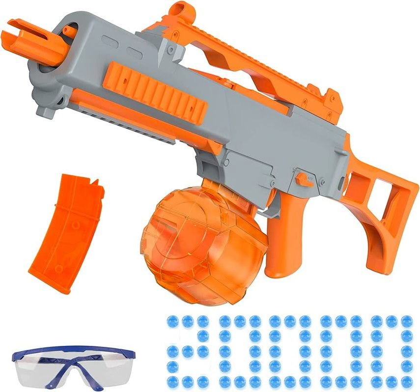 

Electric water gel ball toy gun automatic G36 splash 20000 bullets Beads Goggles Outdoor Shooting Team Game for Kids Boys Girls CS PUBG M416