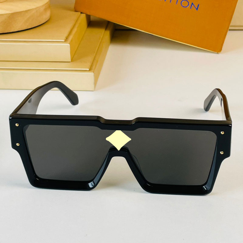 

Mens or Womens CYCLONE Polarized SUNGLASSES Z1547E 4 crystal Elements on front Black Frame Gold-color hardware with Box