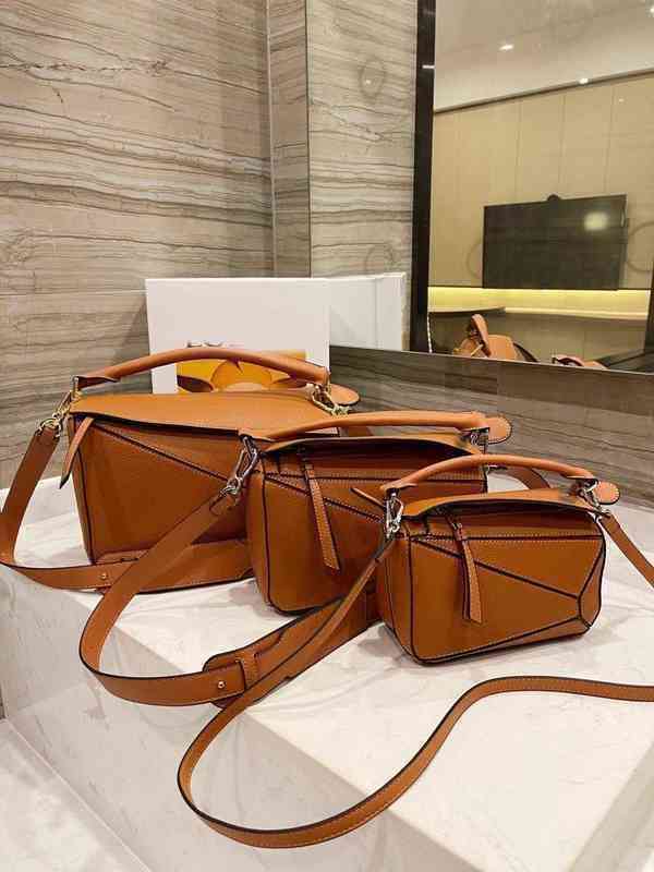 

Evening Bag Crossbody Fashion Geometric Puzzle Tote Women Handbag Leather Pure Color Shoulder Simple Atmosphere Messenger Purse Change Wallet 1026