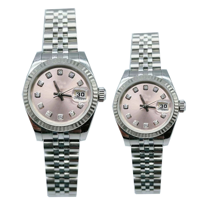 

Ladies Date Pink Watch 31mm 28mm Quartz Stainless Steel Bracelet Automatic Mechanical Water Resistant Luminous, Colour5