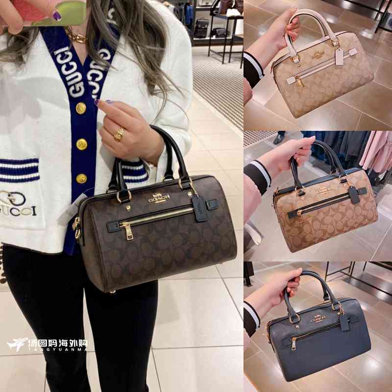 

Coch bag Boston Bag Rowan bucket pillow one shoulder diagonal hand, F83607 khaki brown